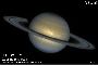 13kb - Saturn with storm on its Equator (...storm is larger than Earth)