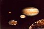 22kb - Photo Montage of Jupiter and its Moons